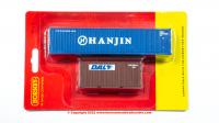 R60128 Hornby DAL & Hanjin Container Pack - 1 x 20ft and 1 x 40ft Container - Era 11